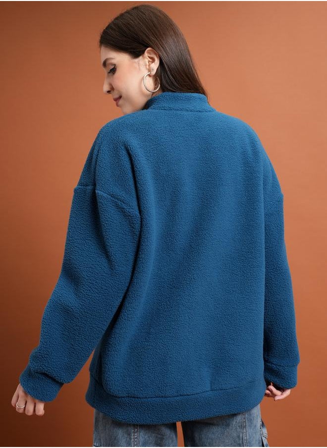 Tokyo Talkies Zipper Front Colourblock Sporty Jacket by Styli  - Image 3