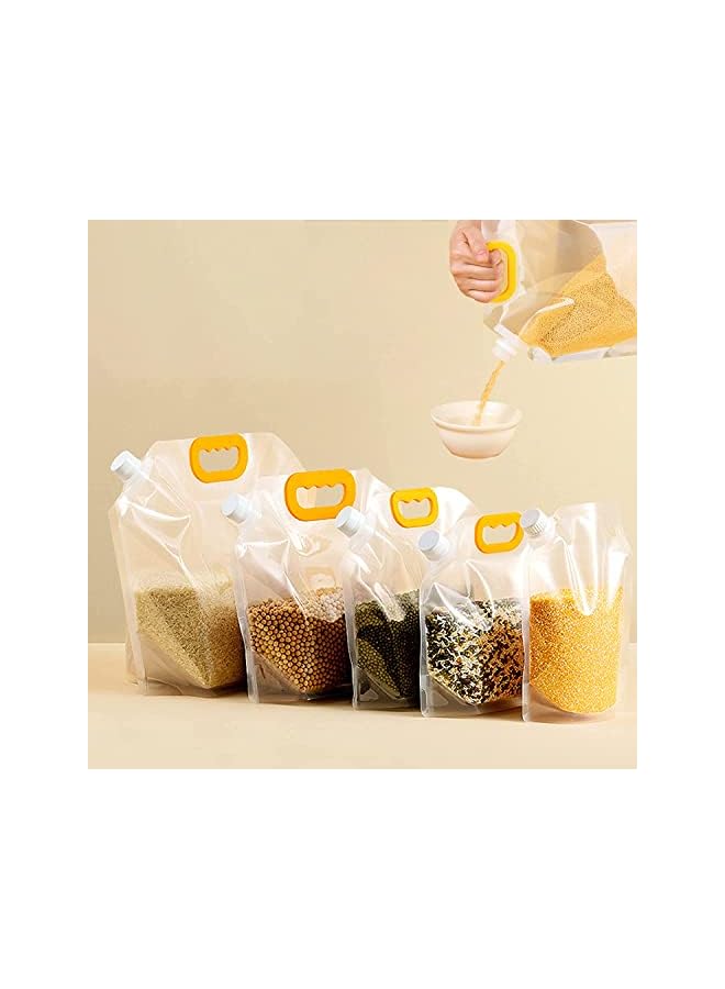 IAF Cereal Containers Storage- Moisture-Proof Sealed Bag,Airtight Food Storage Containers，Transparent Resealable Large-Capacity Grain Storage Bags for Pantry Kitchen Organization/Storage - Image 2