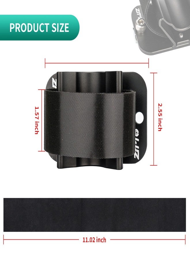 UOIENRT Bike Rear Wheel Fixing Bracket, Aluminum Alloy Roof Bike Parking Rack Rear Wheel Rack Mount(Black) - Image 2