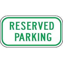 Accuform Signs Accuform Signs FRP285RA Engineer-Grade Reflective Aluminum Parking Sign, Legend"Reserved Parking", 6" Length x 12"  - Image 1