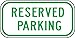 Accuform Signs Accuform Signs FRP285RA Engineer-Grade Reflective Aluminum Parking Sign, Legend"Reserved Parking", 6" Length x 12"  - Image 2