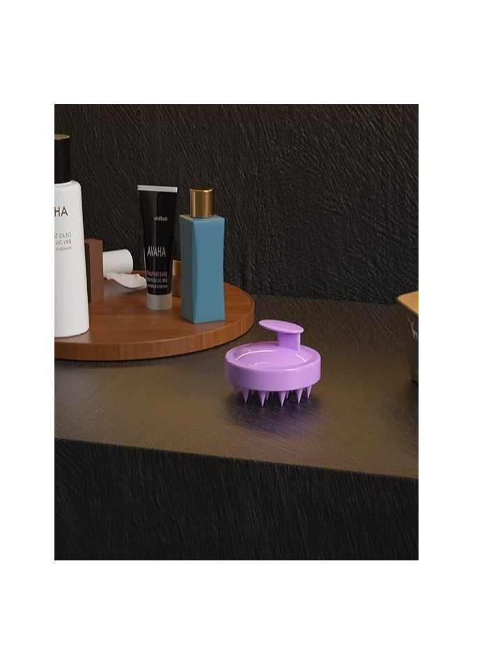 Silicone Scalp Massage Brush Purple