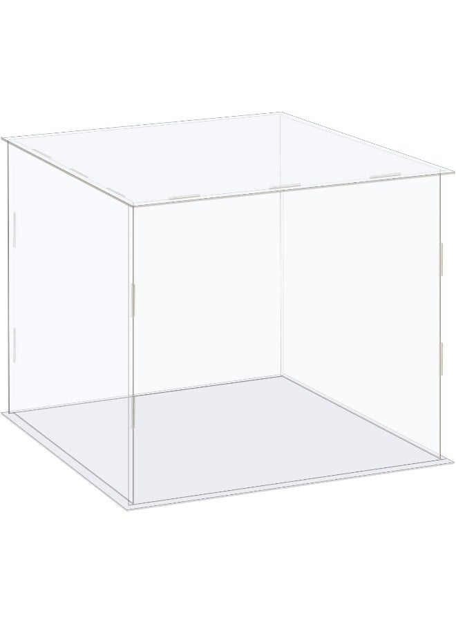 Generic sourcing map Acrylic Display Case Box Clear Dustproof Protection Showcase 31x31x26cm for Collectibles Display  - Image 1