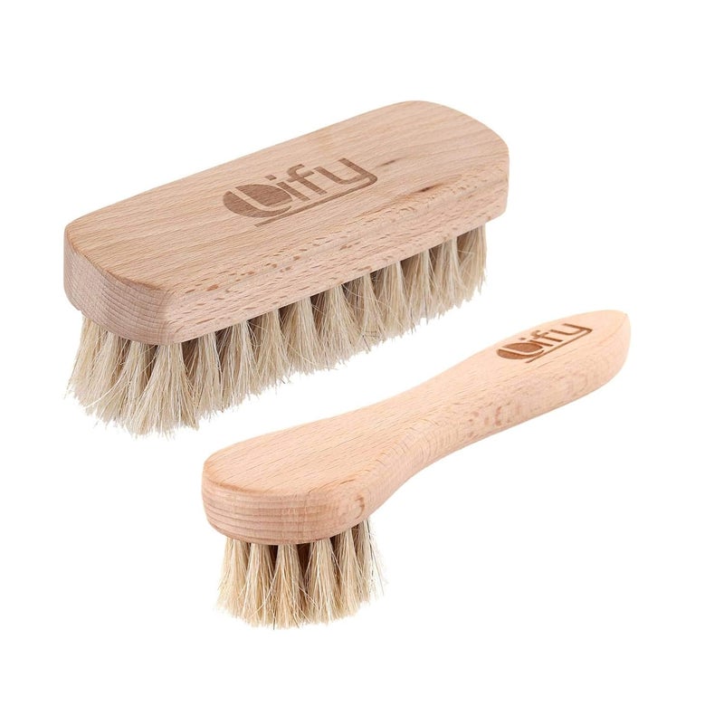 Lify طقم فرشاة تلميع الأحذية بشعر الحصان - أدوات تطبيق البوليش وفرشاة تلميع الأحذية - Image 1