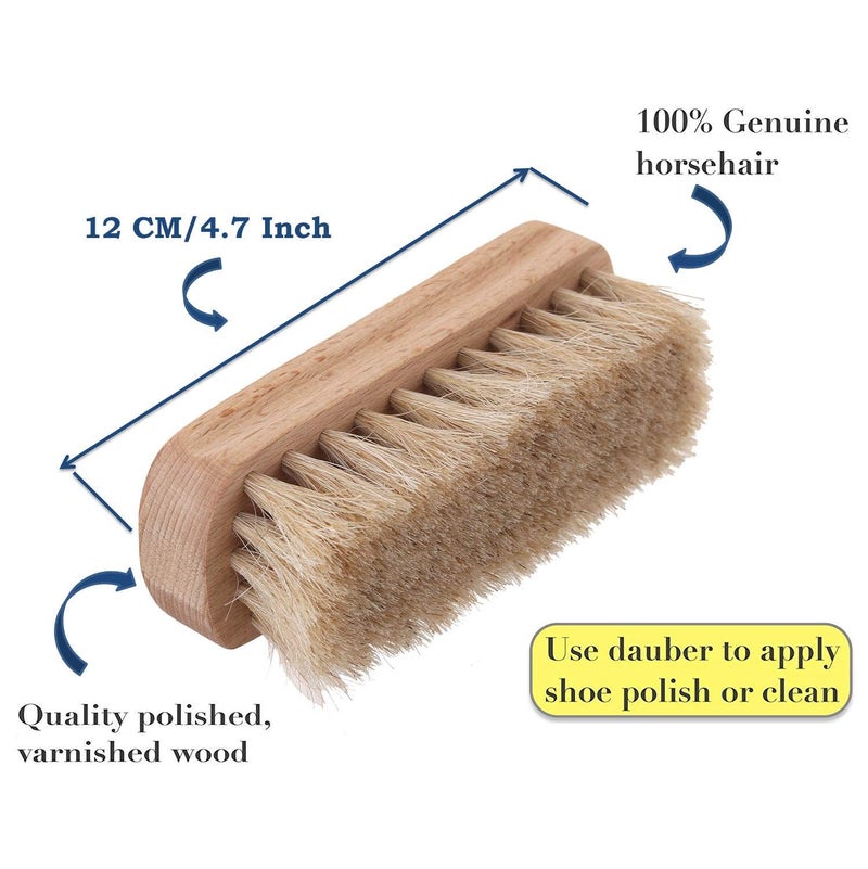 Lify طقم فرشاة تلميع الأحذية بشعر الحصان - أدوات تطبيق البوليش وفرشاة تلميع الأحذية - Image 3