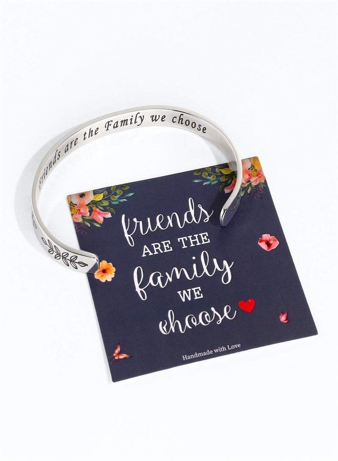 M MOOHAM Friends are the Family We Choose Bracelet, Long Distance Relationship Friendship Gifts Best Friend Bracelets Jewelry for Friend Women Female bff Her Birthday, Mothers Day Present Gifts for Friends - Image 2