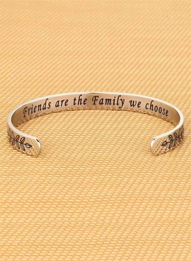 M MOOHAM Friends are the Family We Choose Bracelet, Long Distance Relationship Friendship Gifts Best Friend Bracelets Jewelry for Friend Women Female bff Her Birthday, Mothers Day Present Gifts for Friends - Image 3