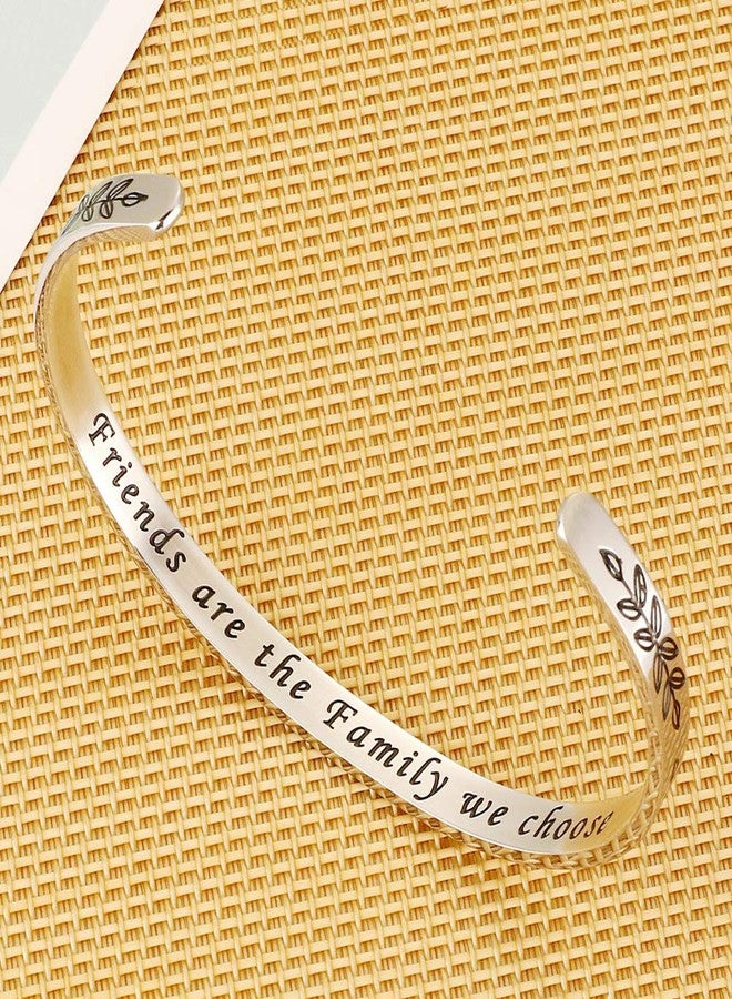 M MOOHAM Friends are the Family We Choose Bracelet, Long Distance Relationship Friendship Gifts Best Friend Bracelets Jewelry for Friend Women Female bff Her Birthday, Mothers Day Present Gifts for Friends - Image 4