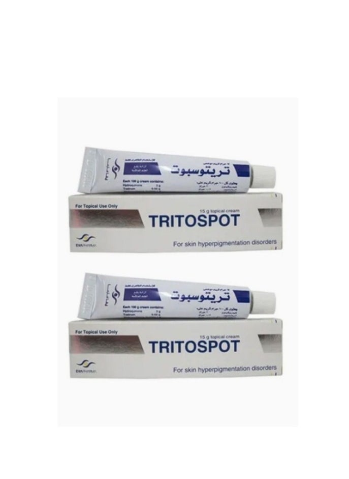EVA PHARMA Pack Of 2 Tritospot Topical Cream 15g 