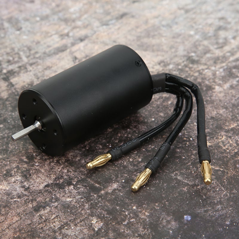 Surpass 3660 Waterproof 4 Pole Brushless Motor RC Car Replacement Accessory (Black)2600KV - Image 5