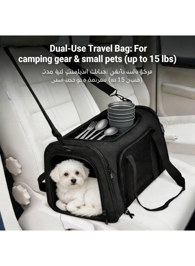 مثالية للتخييم ، يوم واحد في عطلة نهاية الأسبوع ، لتخزين الملابس والوجبات الخفيفة والضروريات . الأجهزة المحمولة يمكن أن تستخدم أيضا بوصفها الناقل مريحة وآمنة المتوسطة والصغيرة الحجم الحيوانات الأليفة ( تصل إلى 15 جنيه ) عند الحاجة . - Image 2