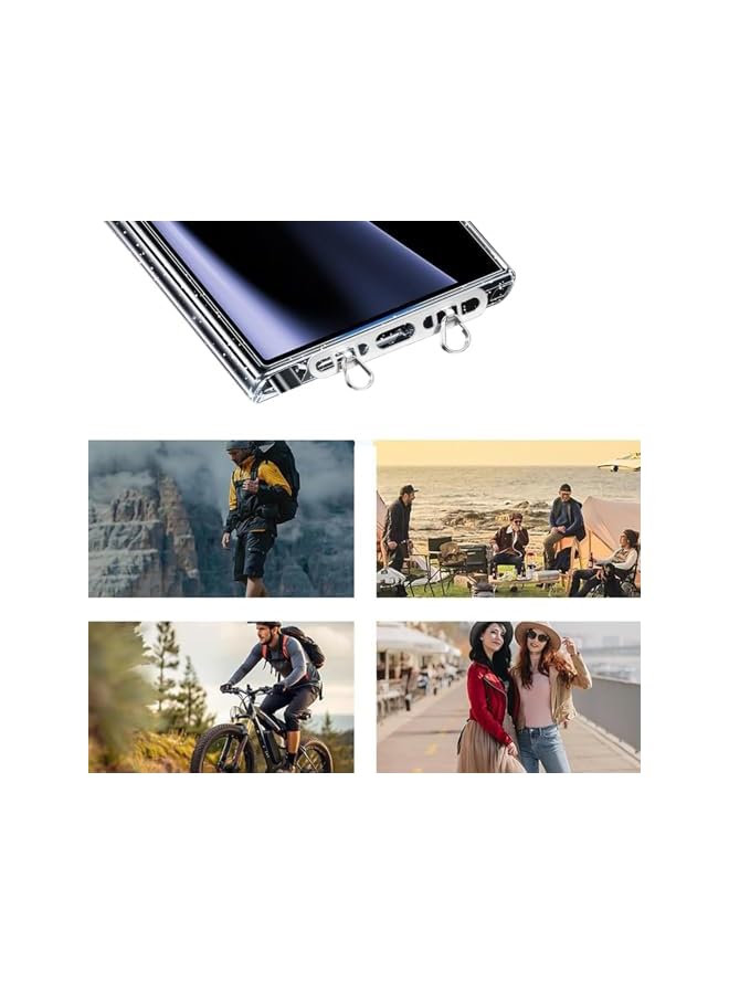 Green Tiger 2PCS Phone Tether Tab for iPhone, Metal Phone Lanyard Tabs with 2 Rings, Ultra Thin Anti-Drop Patch for Cell Phone Strap Holder, for Cell Phone Strap - Image 4