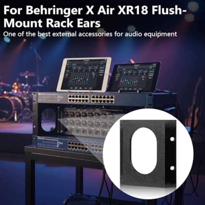 لآذان حامل Behringer XR18، مجموعة تثبيت فلوش لحامل Behringer XR16، XR18، MR16، MR18، SD18 - أجهزة رف بديلة للخلاطات الرقمية من سلسلة X Air - Image 2