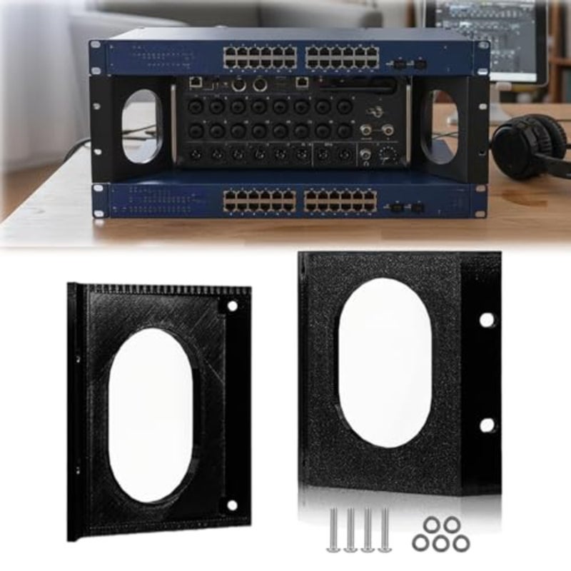 لآذان حامل Behringer XR18، مجموعة تثبيت فلوش لحامل Behringer XR16، XR18، MR16، MR18، SD18 - أجهزة رف بديلة للخلاطات الرقمية من سلسلة X Air - Image 1