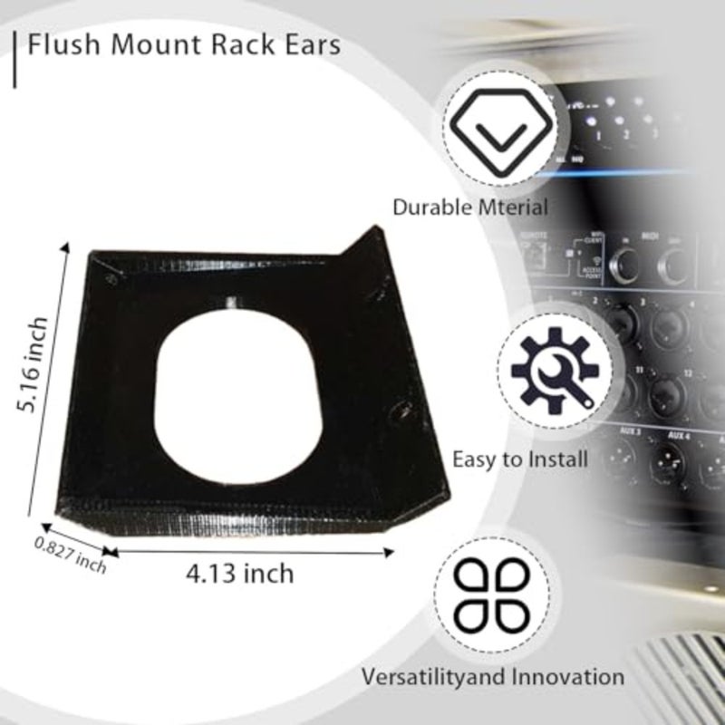 لآذان حامل Behringer XR18، مجموعة تثبيت فلوش لحامل Behringer XR16، XR18، MR16، MR18، SD18 - أجهزة رف بديلة للخلاطات الرقمية من سلسلة X Air - Image 3