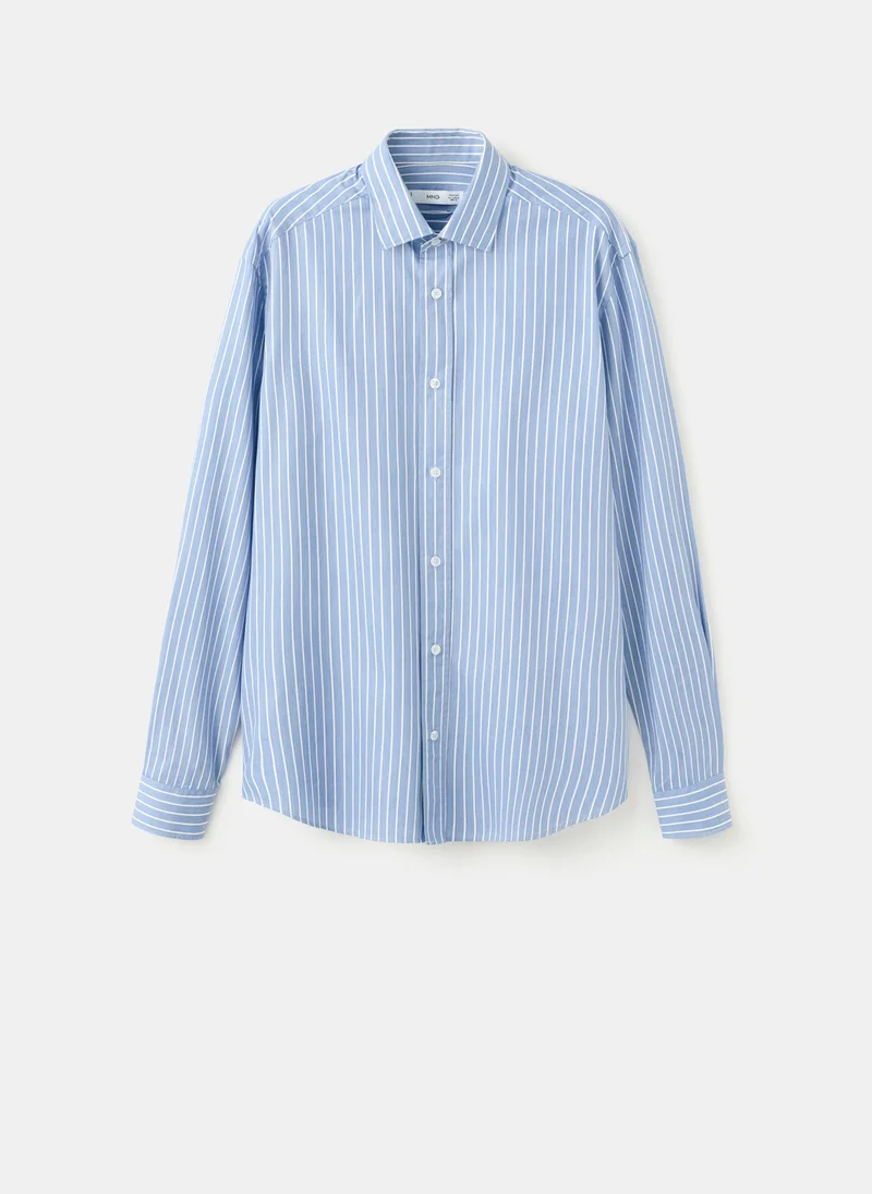 Mango Man  Striped Button-Down Long Sleeve Shirt for Men | Best Price UAE