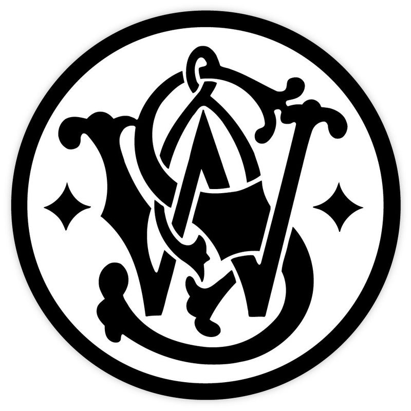 SW Smith and WESSON sticker decal 4"" x 4""