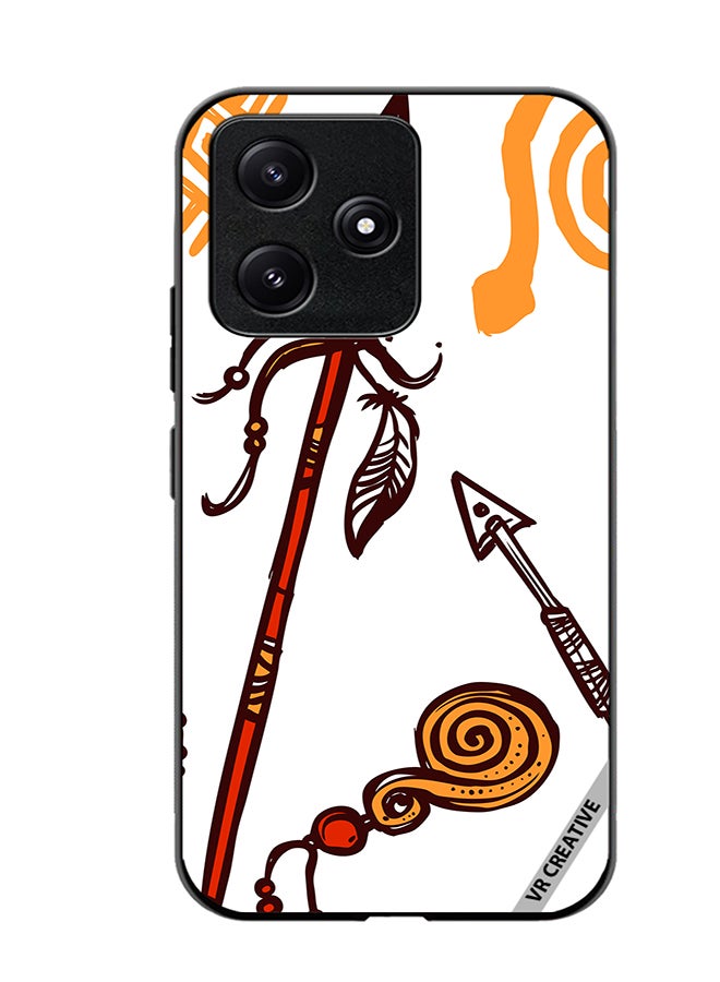 VR CREATIVE Protective Case Cover For Xiaomi Poco M6 Pro 5G African Spear Design Multicolour - Image 1