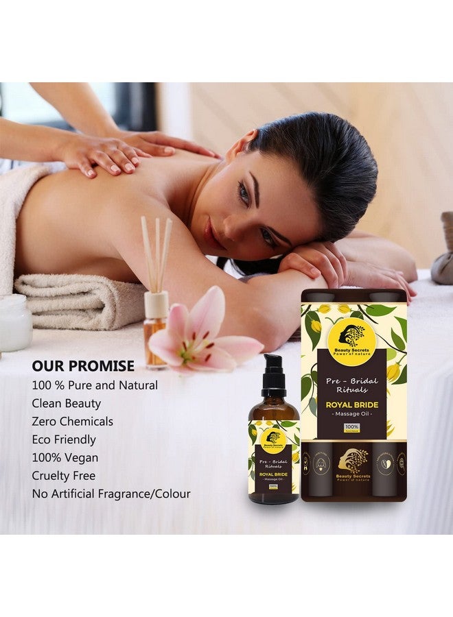 بيوتي سيكريتس زيت تدليك الجسم من Royal Bride لبشرة ناعمة ومغذية ومتوهجة وتخفيف التوتر | زيت الجسم الأيورفيدي الطبيعي للنساء والرجال - Image 5