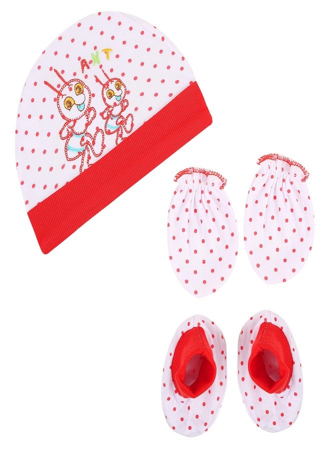 obbi Baby Hosiery Cap Booty and Mitten Set for Infants Combo Pack (Multicolor (Pack of 4), 0-3 Months) Design May Vary - Image 5
