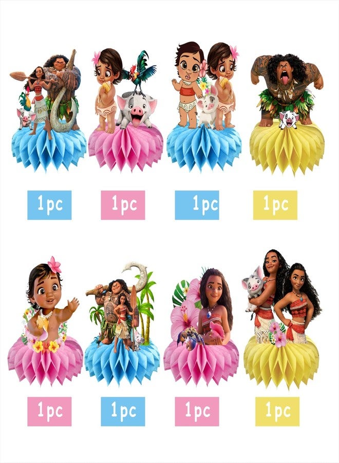 ARHAVI 8Pcs Moanana Table Centerpiece Birthday Party Supplies Double Side Table Decorations for Kids Party Decorations - Image 2
