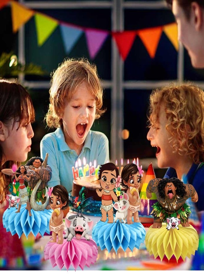 ARHAVI 8Pcs Moanana Table Centerpiece Birthday Party Supplies Double Side Table Decorations for Kids Party Decorations - Image 5