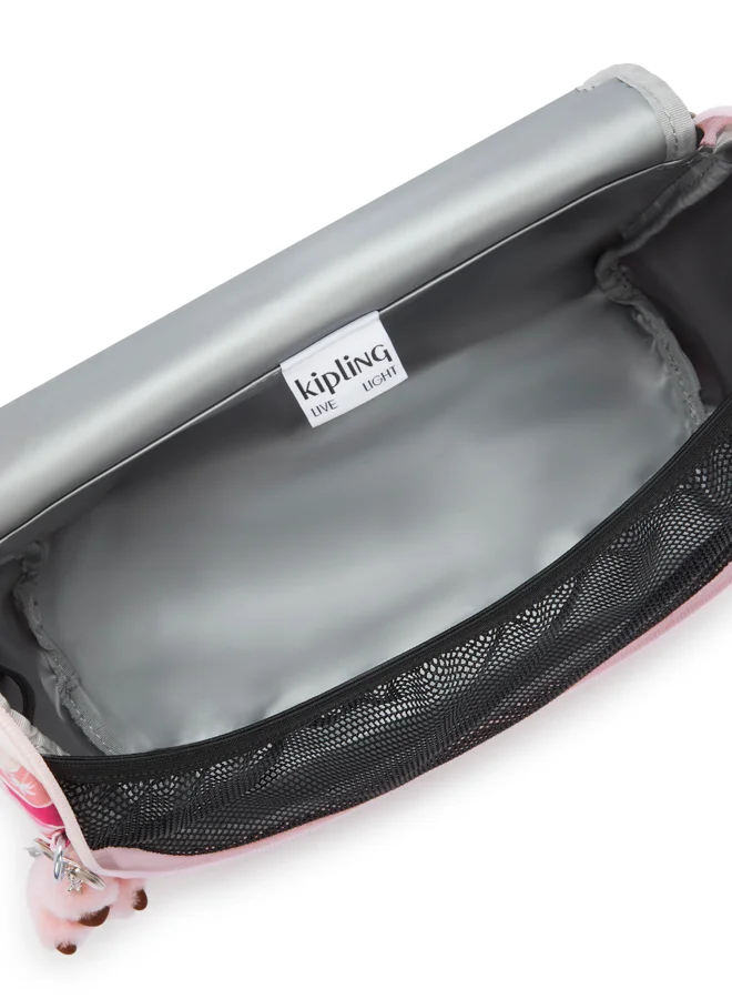 kipling New Kichirou Pink Palm Large Lunchbag (With Trolley Sleeve) I5749-1Bv