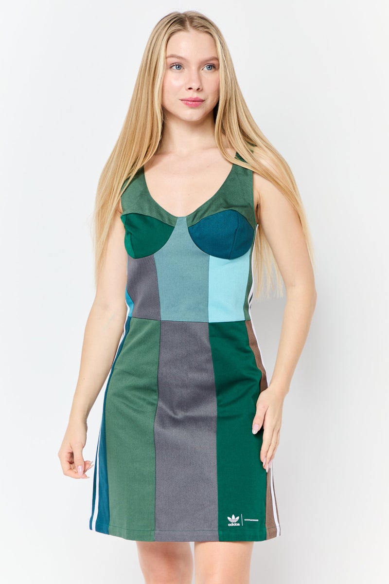 adidas Originals Women Sportswear Fit Outdoor Mini Dress, Multicolor  - Image 1