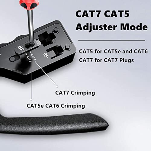 Seth Enterprises (Cat7 Pro Tool) Pass Through RJ45 Cat7 & Cat6A Crimping Connectors, 8P8C Modular Plug, 50U Nickel Plated, 23 AWG, for Network Cable - Image 2