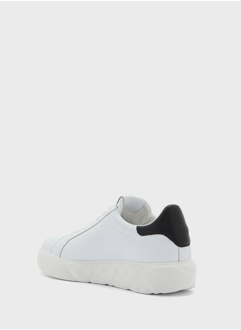 Love Moschino Lace Up Low Top Sneakers  - Image 2