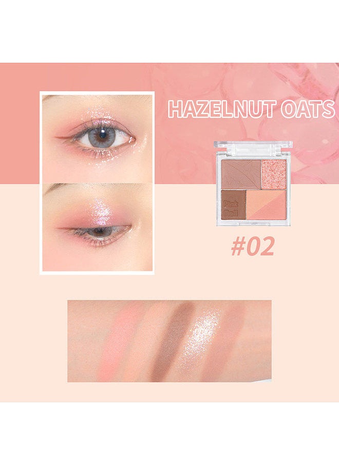 Hold Live - HOLD LIVE 5 Colors Eyeshadow Palette Highmented Glitter Matte Eyes Shadow Portable Pocket Design - Image 1