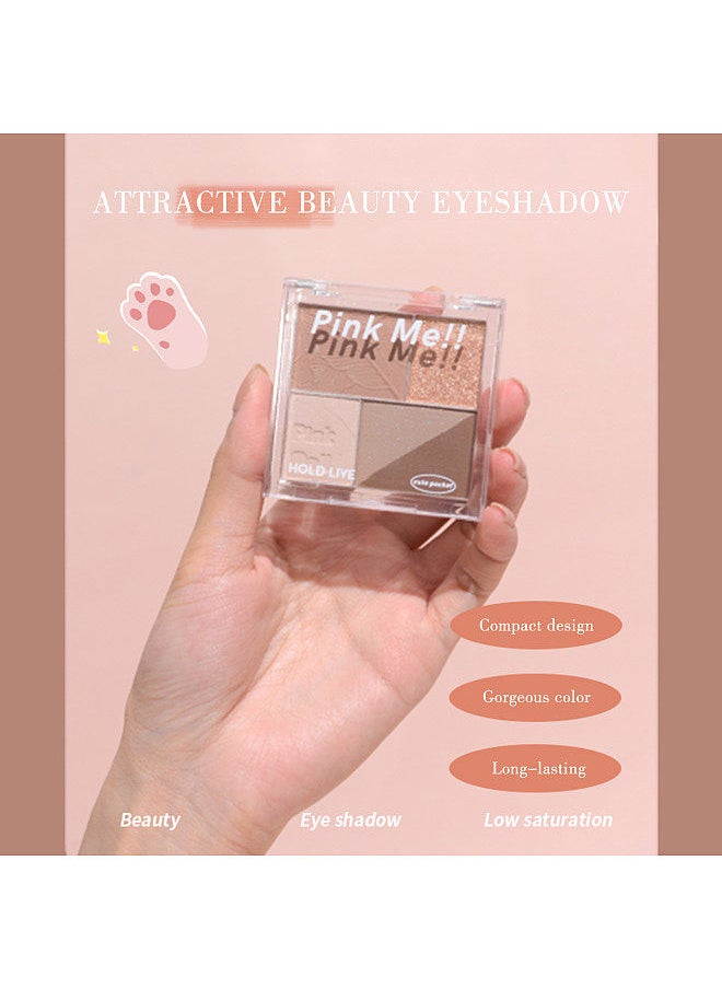 Hold Live - HOLD LIVE 5 Colors Eyeshadow Palette Highmented Glitter Matte Eyes Shadow Portable Pocket Design - Image 1