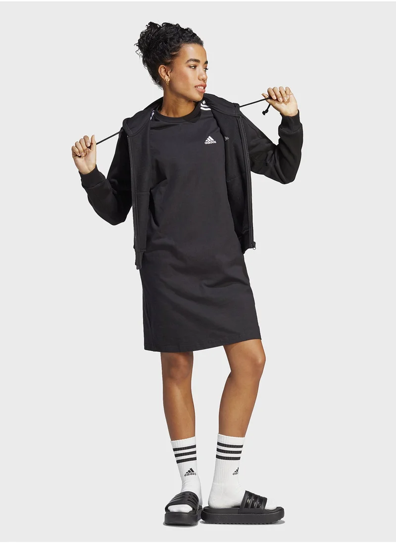 Adidas Essential 3 Stripe Boyfriend Dress