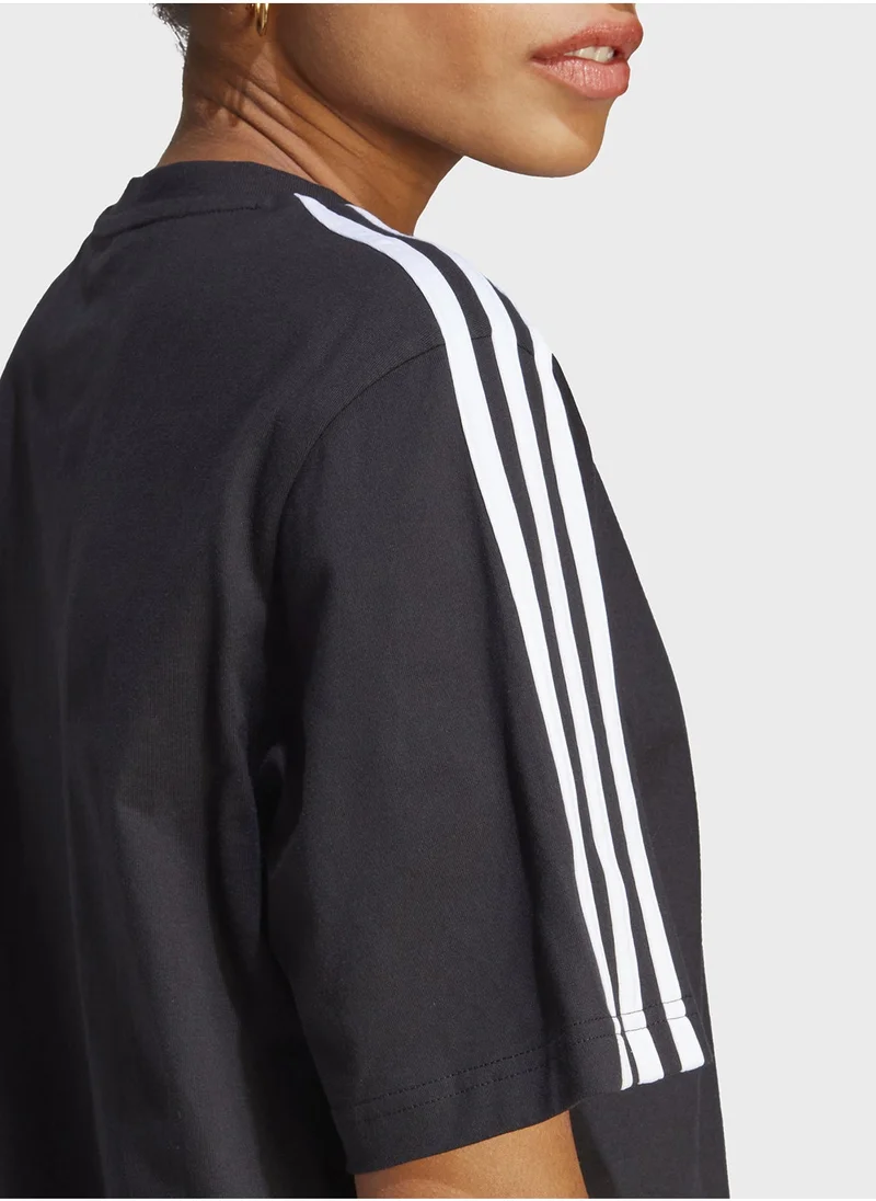 Adidas Essential 3 Stripe Boyfriend Dress