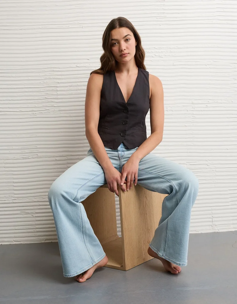 American Eagle  AE Woven Vest  | Best Price UAE