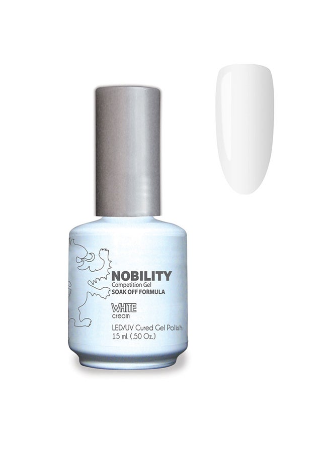 Lechat Gel Nail Polish 15 ml, Long Lasting, Chip Resistant, Requires Drying Under UV Led Lamp White Nbgp01