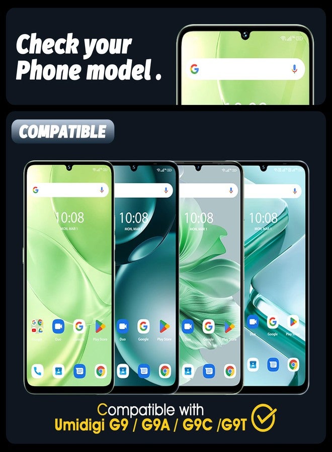 Orzero (3 Pack) Tempered Glass Screen Protector Compatible for UMIDIGI G9 5G / G9A / G9C / G9T, Protector De Pantalla Anti-Scratch 9 Hardness High Definition Bubble-Free - Image 2