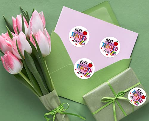 D4DREAM Thank You Teacher Labels Stickers - 36pcs Teacher Appreciation Stickers Gifts Tags 1.5" Best Teachers Ever Labels Sticker for Envelope Seal Gift Wrap Box Cards Party Decorations - Image 2