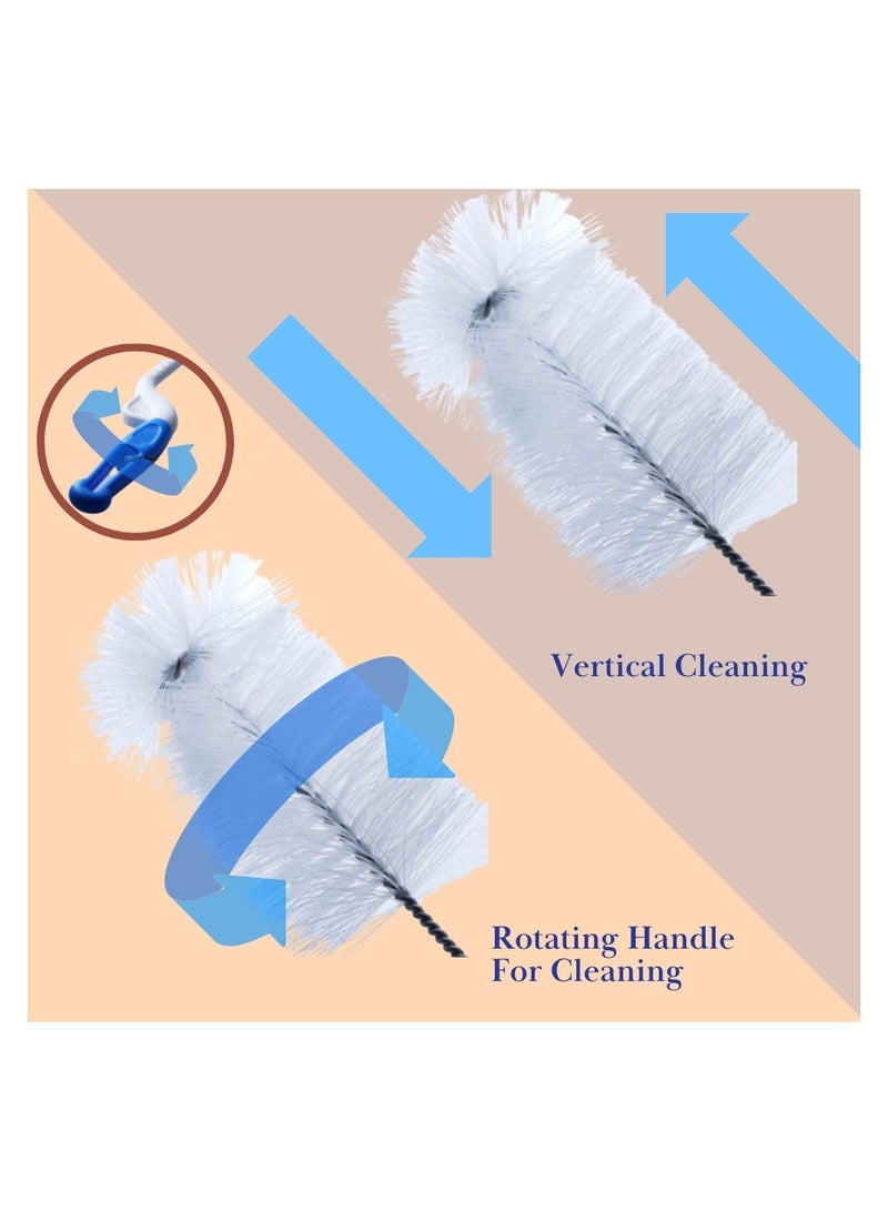 جابلو فرشاة تنظيف زجاجات الحليب 2 في 1- فرشاة دوارة - Image 4