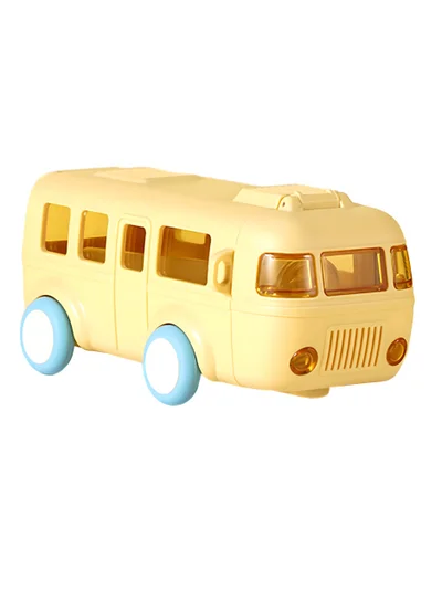flâneur Bus-Shaped Water Bottle 500ml with Wheels - Fun Bottle for Kids, BPA-Free, Perfect for School and Travel, Easy to Carry, Lightweight Hydration for Students