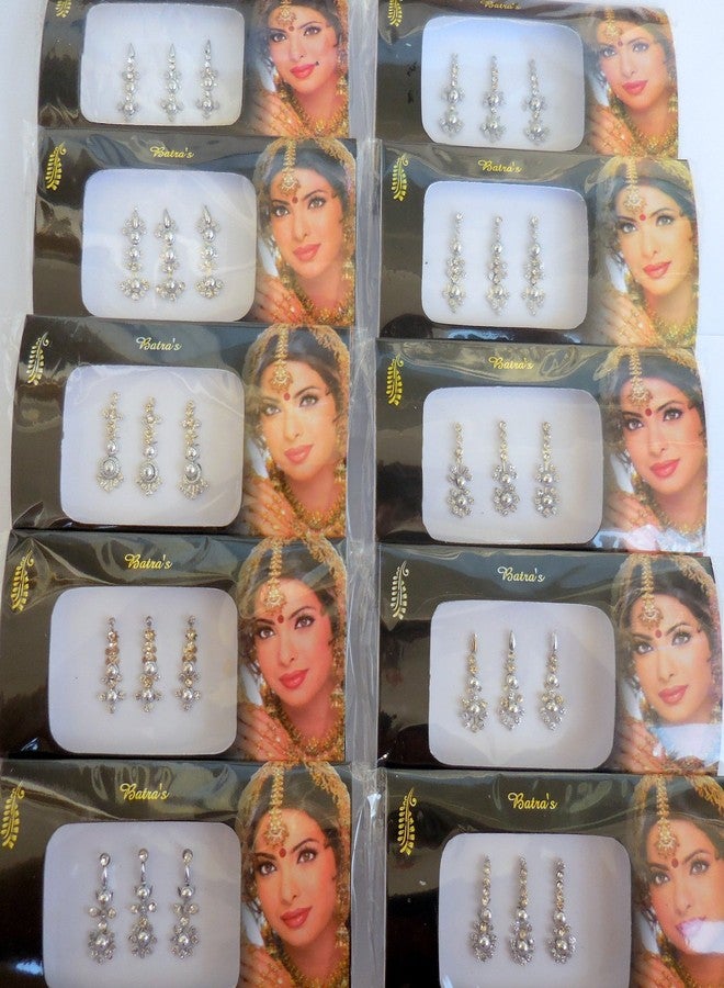 Fine Touch 8 Bindi Pack - 24 Combo Bindi Stickers, Multicolored, Silver, Gold, Black - Image 2