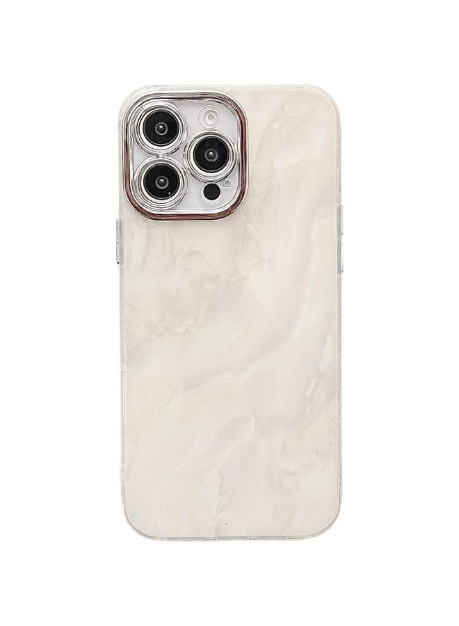 S-TOP Case For iPhone 15 Pro Electroplated Marble Texture Phone Case - Image 1