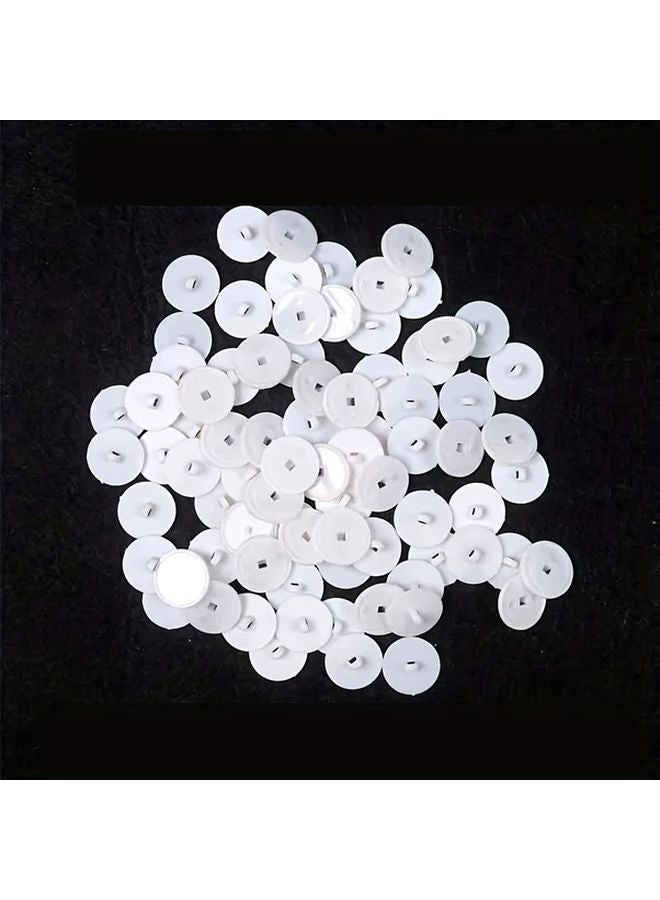 50 Pcs Transparent Self Adhesive Ceiling Hooks Heavy Duty Reusable No Drill Invisible - Image 1