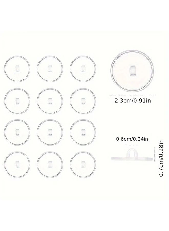 50 Pcs Transparent Self Adhesive Ceiling Hooks Heavy Duty Reusable No Drill Invisible - Image 4