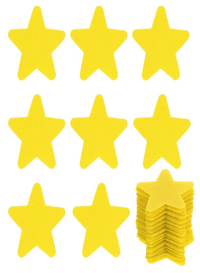 PATIKIL 1.57" Carpet Spot Markers, 40Pcs Star Floor Dots Markers Carpet Spots for Teacher Classroom Decoration Elementary Preschool Supplies, Yellow - Image 1