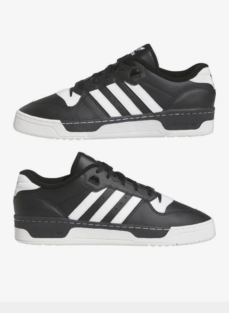 adidas Originals CBLACK/FTWWHT/CBLACK Rivalry Low Black Basketball Shoes  | Best Price UAE