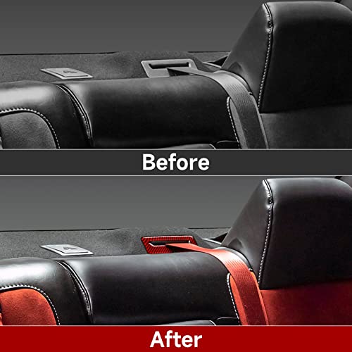 BRMYL Car Carbon Fiber Safety Belt Buckle Decals for Dodge Challenger 2015 2016 2017 2018 2019 2020 2021 2022 2023 Accessories Stickers - Image 3