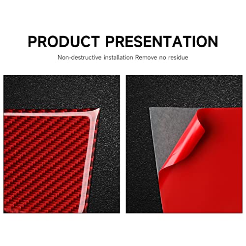 BRMYL Car Carbon Fiber Safety Belt Buckle Decals for Dodge Challenger 2015 2016 2017 2018 2019 2020 2021 2022 2023 Accessories Stickers - Image 4