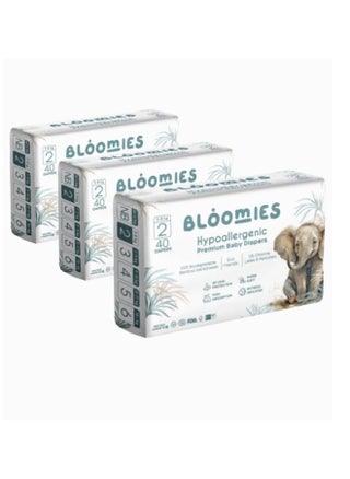 Premium Baby Diapers with wetness indicator | Eco-friendly and Hypoallergenic Nappies Made with 100% Bamboo | Nappies Size 2 for babies 3-8kg x 40pcs x 3 - pzsku/Z5460708FD31D6A81D9ECZ/45/1747378522/1ba9632d-5c16-4db3-a0a6-15be484c0405