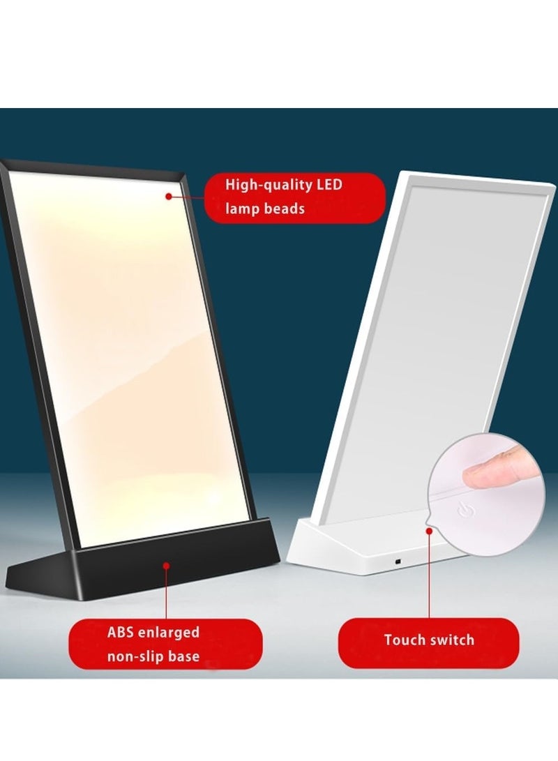 Eckek   LED Sign Holder Clear Sign Holder with LED Light Box, Table Menu Display Stand with Color Lights LED Menu Board A4 - Image 4